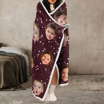 Best Mom Ever, Best Dad Ever - Personalized Photo Wearable Blanket Hoodie