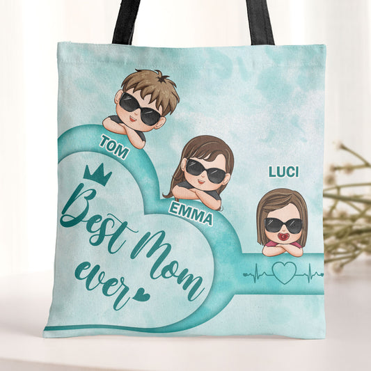 Best Mom Ever, Best Mama Ever - Personalized Tote Bag