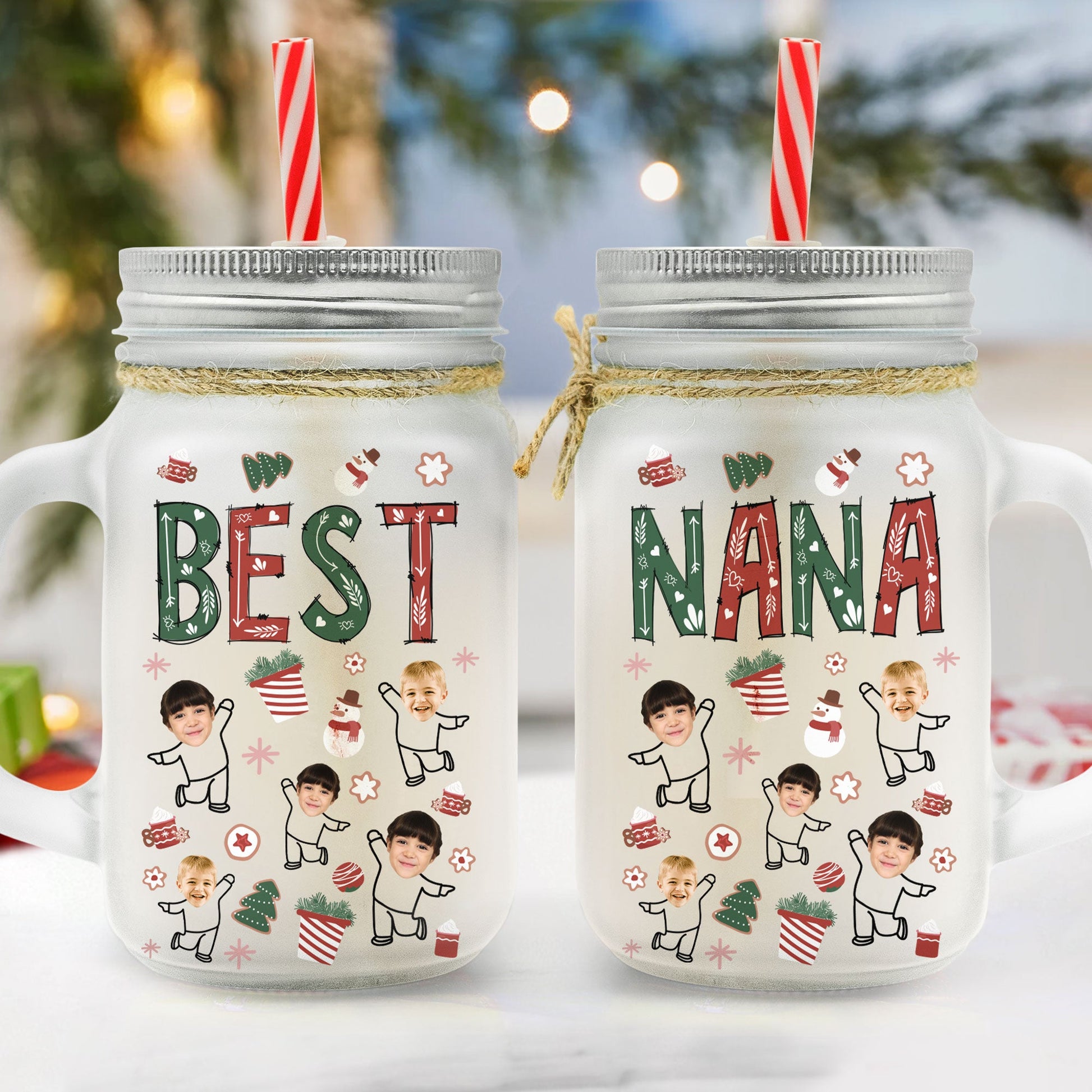 There No Greater Gift Than Friendship - Personalized Mason Jar Cup With  Straw