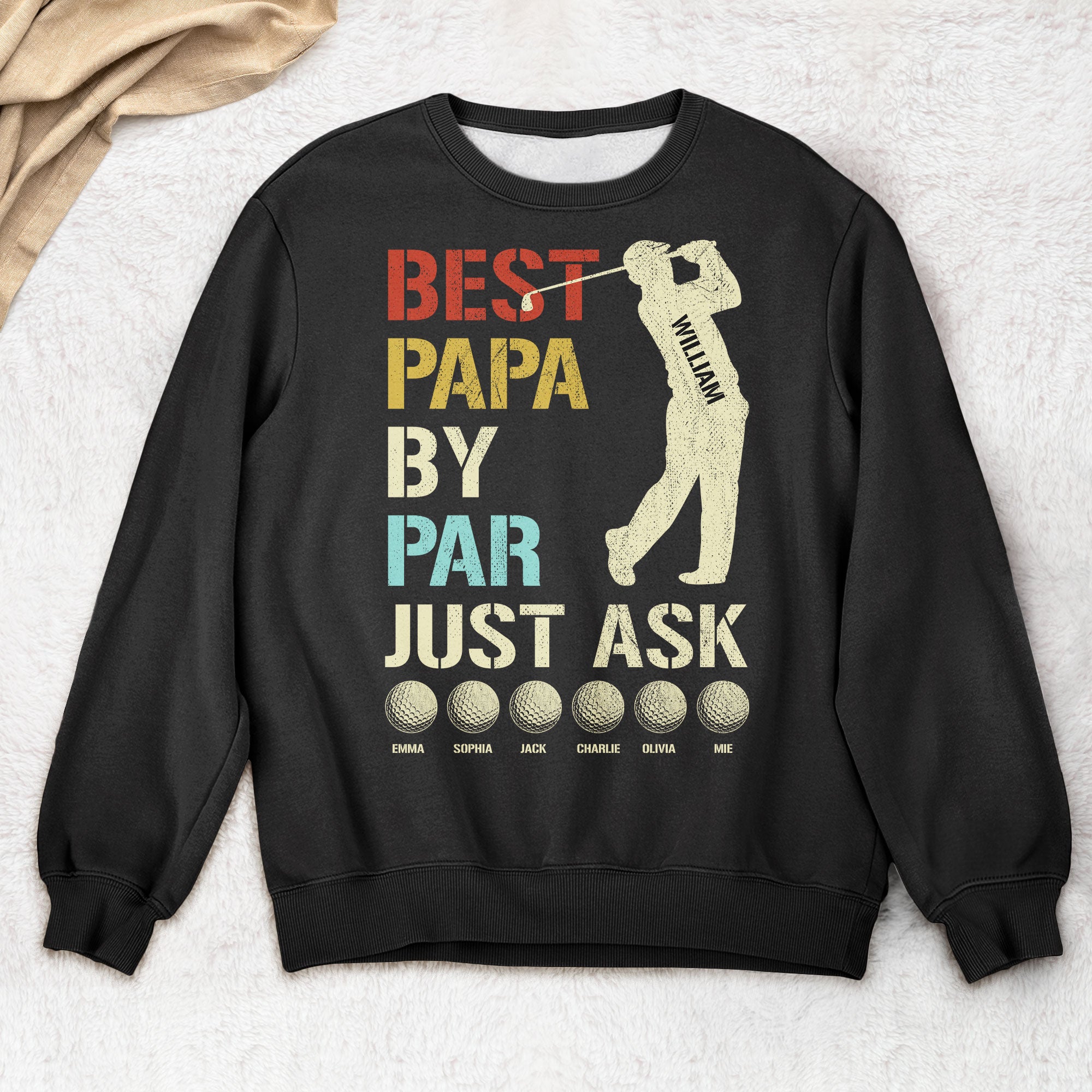 Best Papa By Par Just Ask Shirt