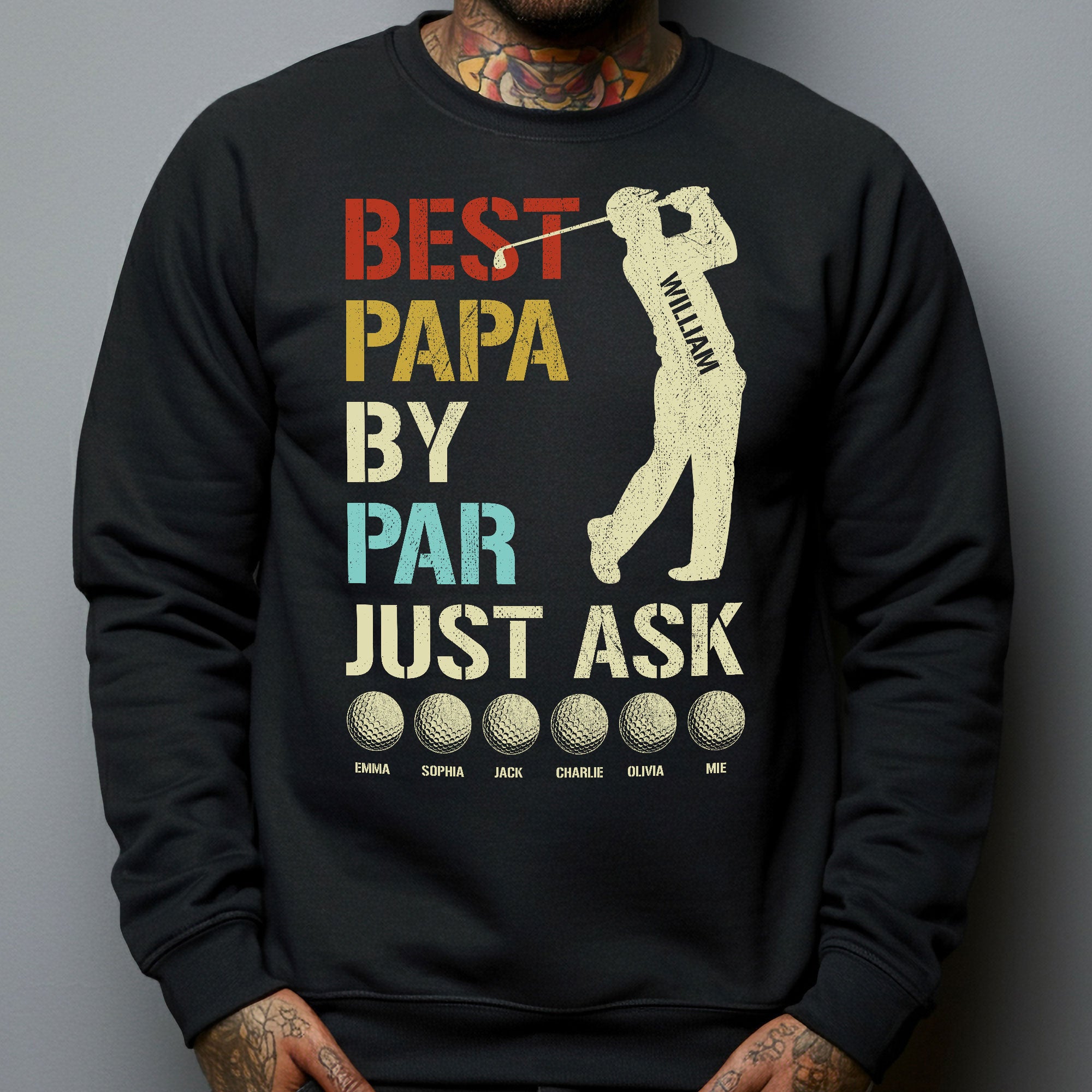 Best Papa By Par Just Ask Shirt