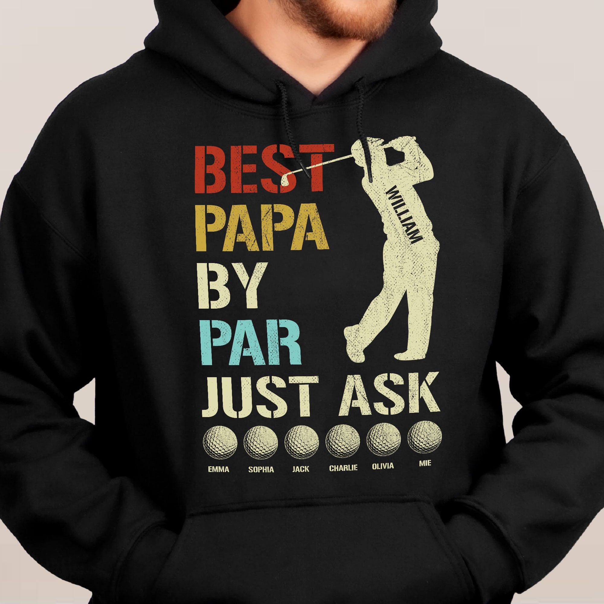 Best Papa By Par Just Ask Shirt
