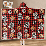 Best Pet Mom Ever - Personalized Photo Wearable Blanket Hoodie