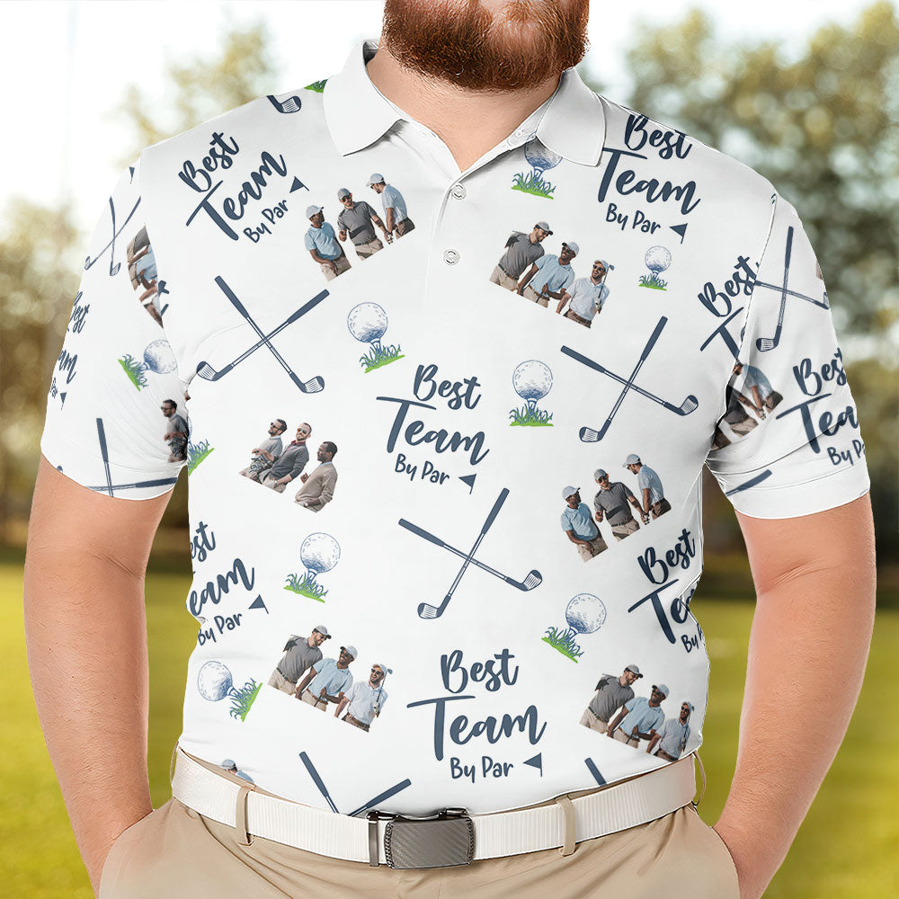 Best Team By Par - Personalized Photo Polo Shirt