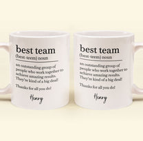 Best Team - Coworker Appreciation Thank You Gifts For Employee - Personalized Mug