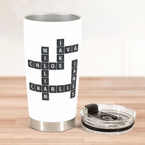 Best Team Coworker Cup Scrabble Custom Name - Personalized Tumbler Cup