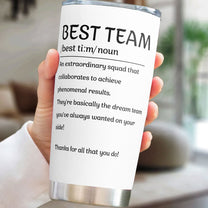 Best Team Coworker Cup Scrabble Custom Name - Personalized Tumbler Cup