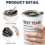 Best Team Coworker Cup Scrabble Custom Name - Personalized Tumbler Cup