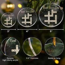 Best Team Ever Christmas Ornament Gift For Coworkers - Personalized Acrylic Ornament