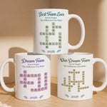 Best Team Ever Scrabble New Style - Personalized Mug