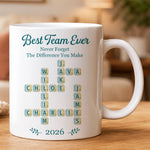 Best Team Ever Scrabble New Style - Personalized Mug
