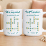 Best Team Ever Scrabble New Style - Personalized Mug