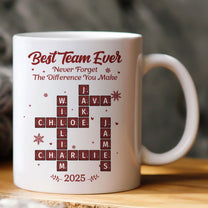 Best Team Ever Scrabble - Personalized Mug