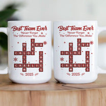 Best Team Ever Scrabble - Personalized Mug