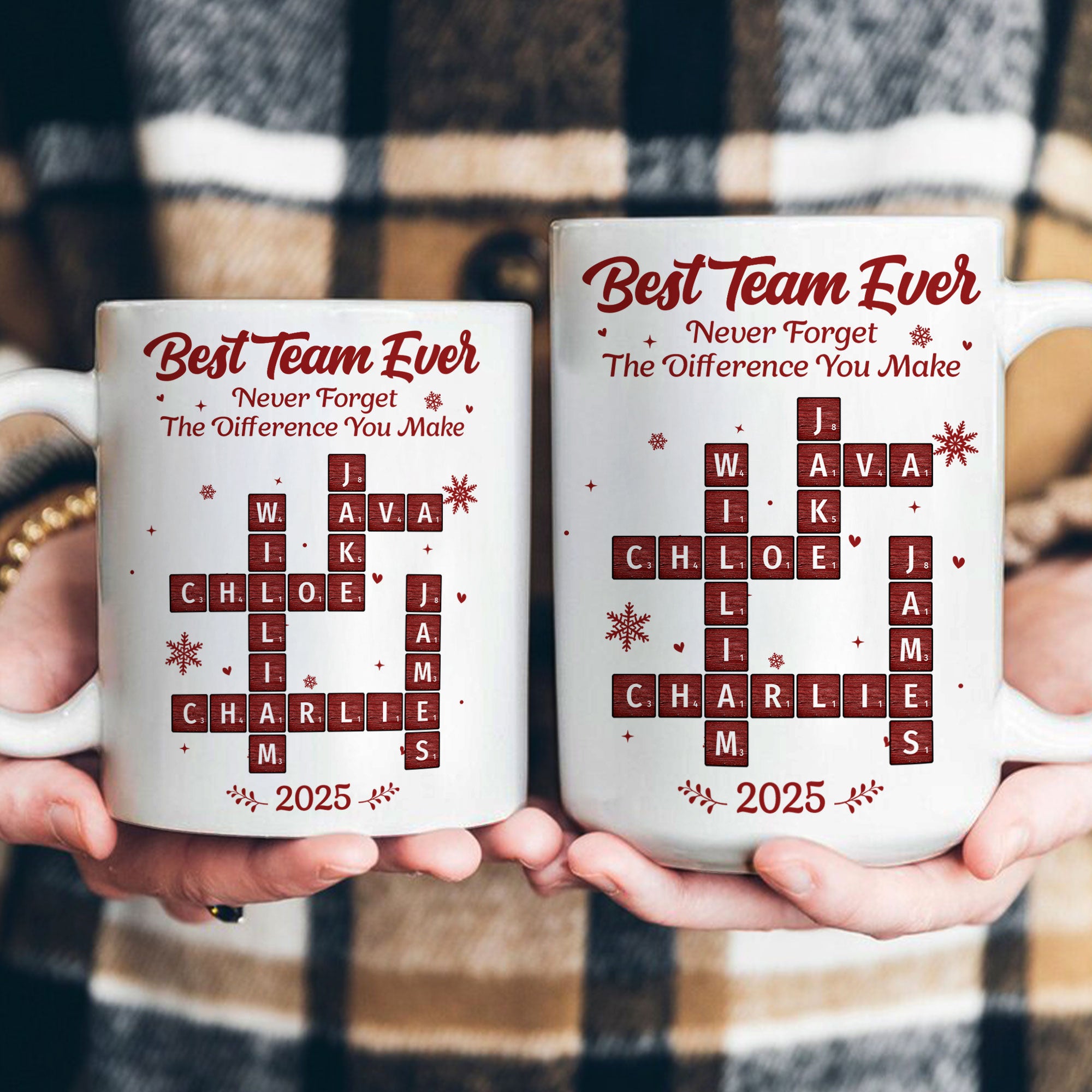Best Team Ever Scrabble - Personalized Mug
