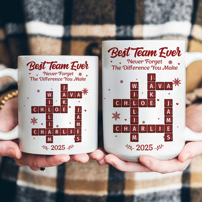 Best Team Ever Scrabble - Personalized Mug