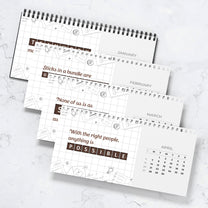 Best Team Ever Scrabble - Personalized Standing Desk Calendar