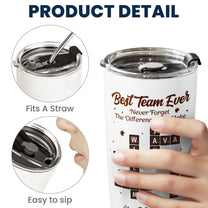Best Team Ever Scrabble - Personalized Tumbler Cup