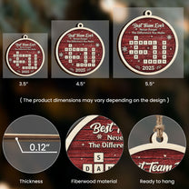 Best Team Ever Scrabble - Personalized Wooden Ornament