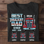 Best Trucking Dad Ever - Personalized Shirt