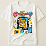 Best Vacation Ever Simpsonized Portrait - Personalized Photo Shirt