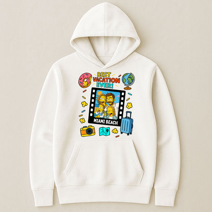 Best Vacation Ever Simpsonized Portrait - Personalized Photo Shirt