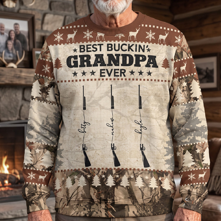 Best-Buckin'-Papa-Ever-Personalized-Sweater-2