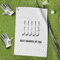Best-Dad-By-Par,-Best-Grandpa-By-Par-Personalized-Golf-Towel-1