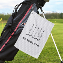 Best-Dad-By-Par,-Best-Grandpa-By-Par-Personalized-Golf-Towel-2