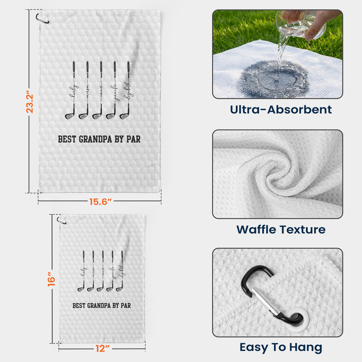 Best-Dad-By-Par,-Best-Grandpa-By-Par-Personalized-Golf-Towel-6