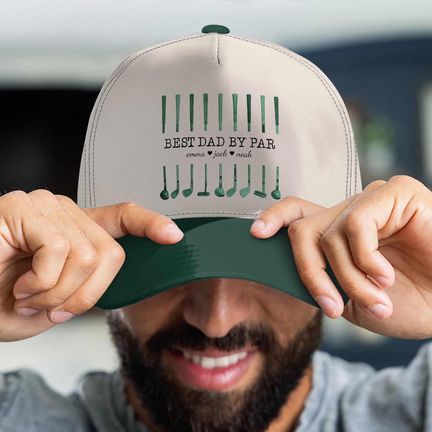 Best-Dad-By-Par-Custom-Name-Golf-Dad-Fathers-Day-Gift-For-Dad-Husband-Personalized-Classic-Cap-5