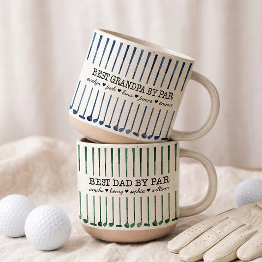 Best-Dad-By-Par-Custom-Name-Golf-Dad-Fathers-Day-Gift-For-Dad-Husband-Personalized-Pottery-Mug-1