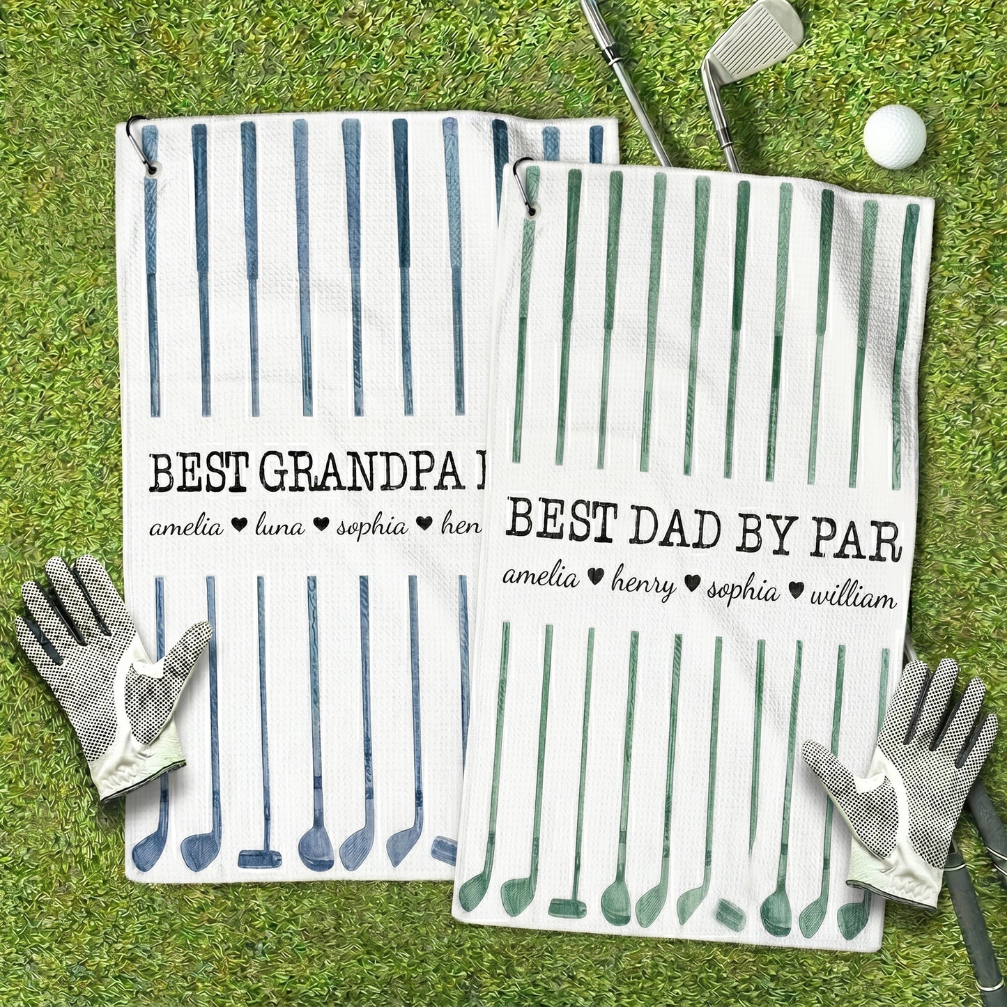 Best-Dad-By-Par-Custom-Name-Golf-Dad-Fathers-Day-Gift-Personalized-Golf-Towel-1