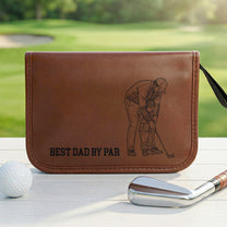 Best-Dad-By-Par-Custom-Photo-Sketch-Line-Art-Personalized-Golf-Bag-2