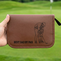 Best-Dad-By-Par-Custom-Photo-Sketch-Line-Art-Personalized-Golf-Bag-3