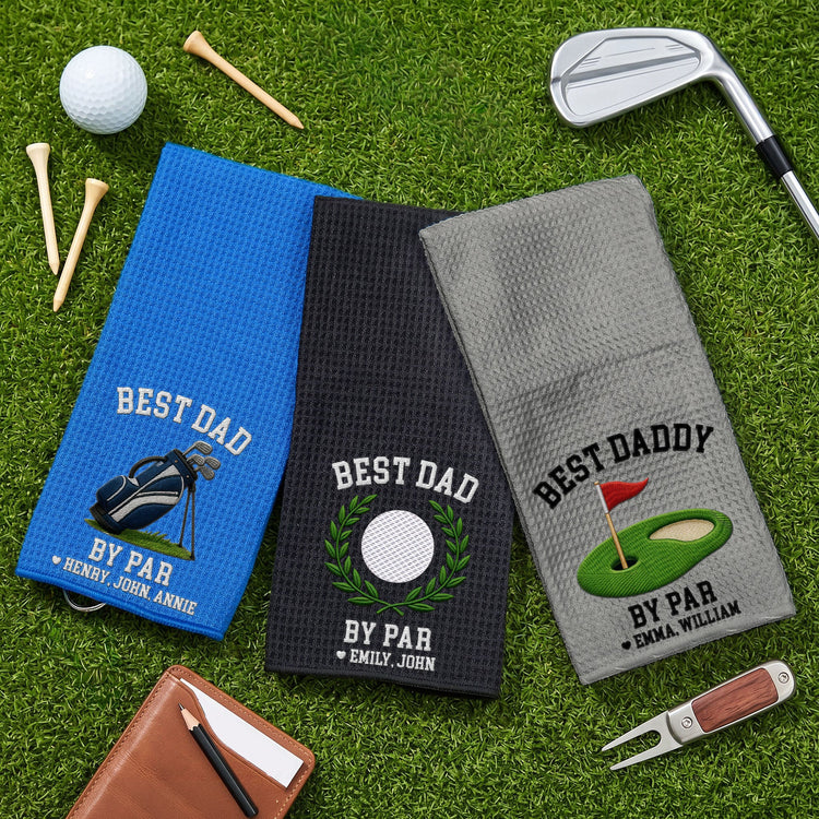 Best_Dad_By_Par_Personalized_Golf_Towel_1
