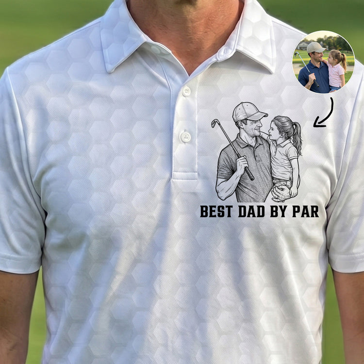Best-Dad-By-Par-Sketch-Line-Art-Fathers-Day-Gift-For-Husband-Dad-Personalized-Polo-Shirt-1