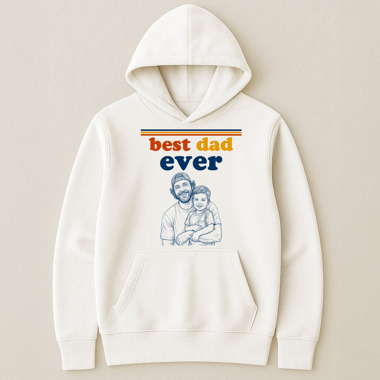 Best-Dad-Custom-Photo-Sketch-Line-Art-Vintage-Retro-Style-Personalized-Shirt-5