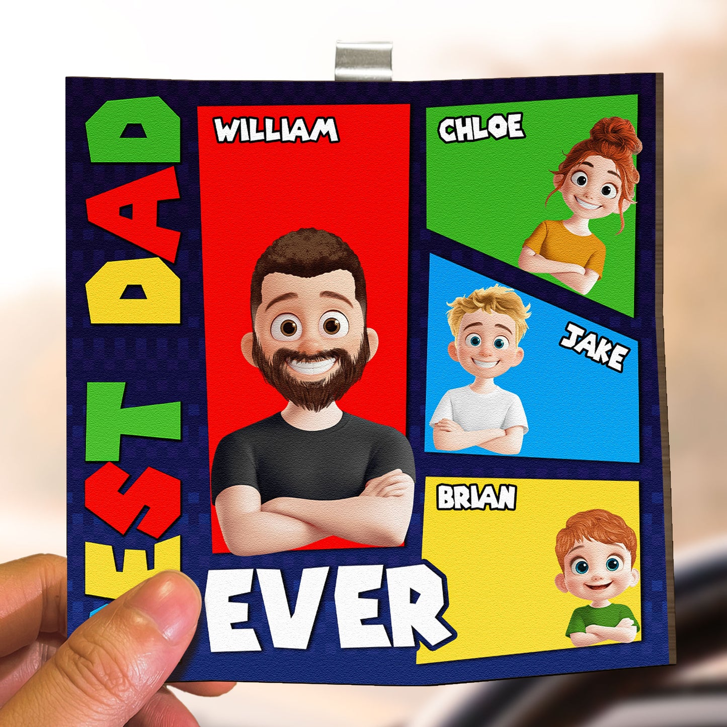 Best-Dad-Ever-Arcade-Theme-Personalized-Car-Visor-Clip-3