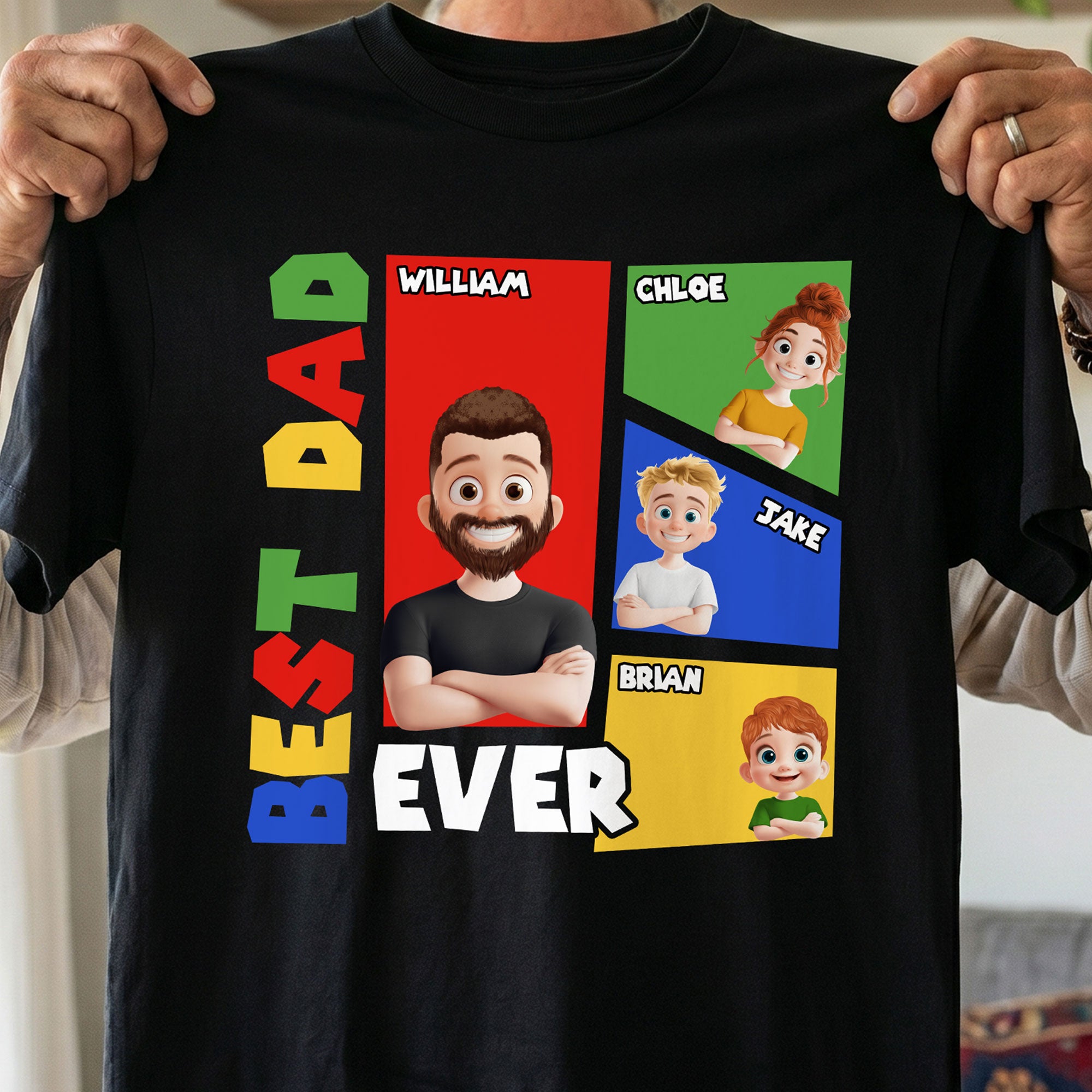 Best-Dad-Ever-Arcade-Theme-Personalized-Shirt-2