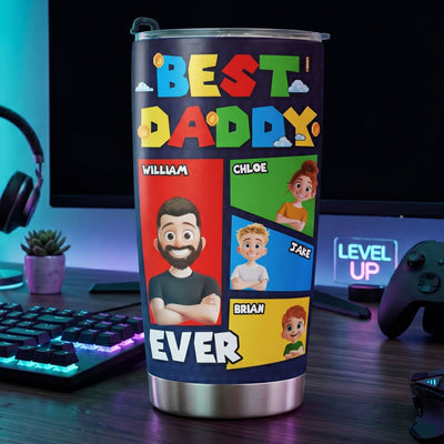 Best Dad Ever Arcade Theme - Personalized Tumbler