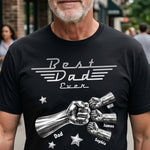 Best-Dad-Ever,-Best-Papa-Ever-Metalic-Fist-Bump-Personalized-Shirt-2