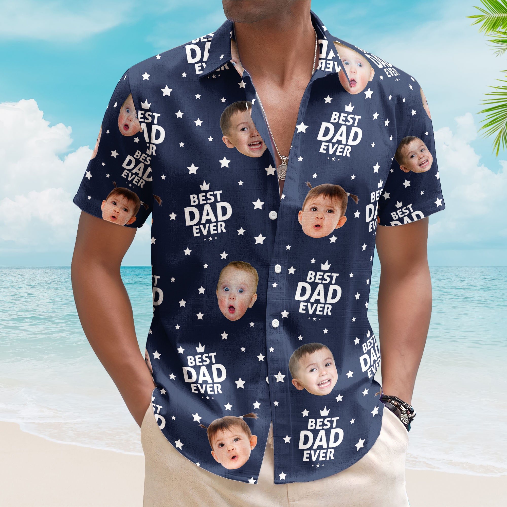 Best-Dad-Ever-Custom-Cute-Kid-Face-Fathers-Day-Gift-For-Dad-Husband-Grandpa-Personalized-Hawaiian-Shirt-1