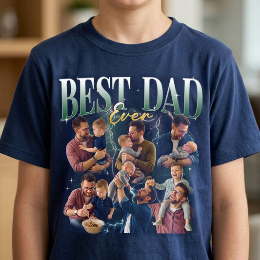 Best-Dad-Ever-Custom-Photo-Personalized-Shirt-1