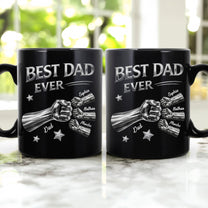 Best-Dad-Ever-Fist-Bump-Fathers-Day-Gift-For-Him-New-Version-Personalized-Mug-2