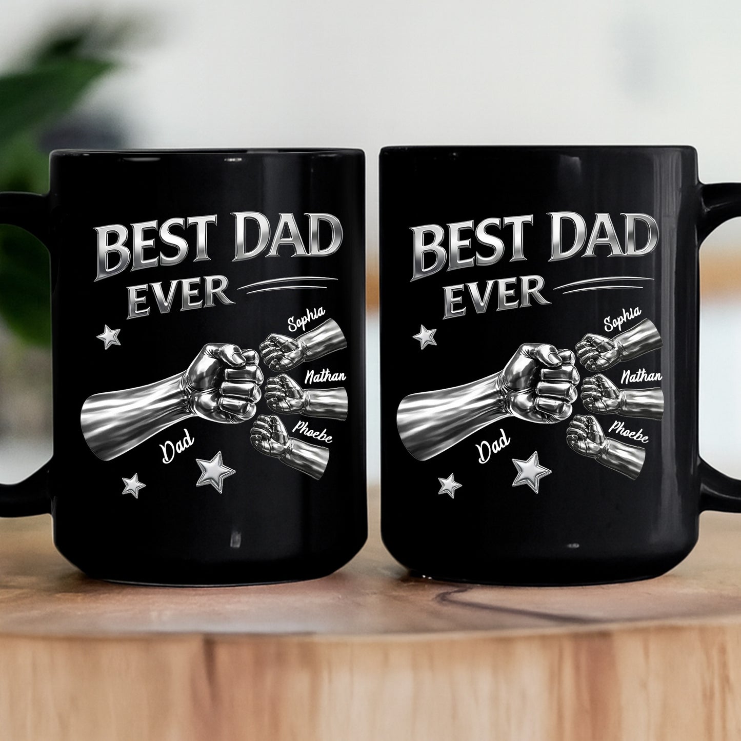 Best-Dad-Ever-Fist-Bump-Fathers-Day-Gift-For-Him-New-Version-Personalized-Mug-3
