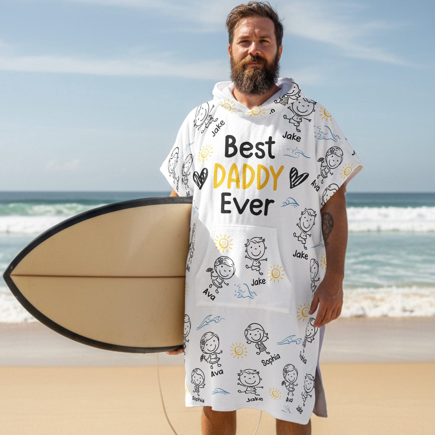 Best_Dad_Ever_Personalized_Beach_Towel_1