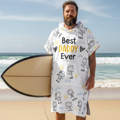 Best Dad Ever - Personalized Beach Towel