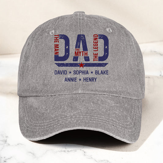 Best-Dad-Ever-The-Man,-The-Myth,-The-Legend--Personalized-Cap-1