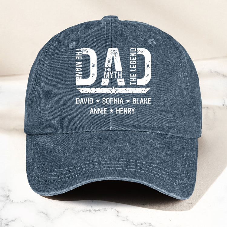Best-Dad-Ever-The-Man,-The-Myth,-The-Legend--Personalized-Cap-2